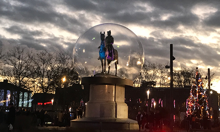 napoléon monument dans une bulle